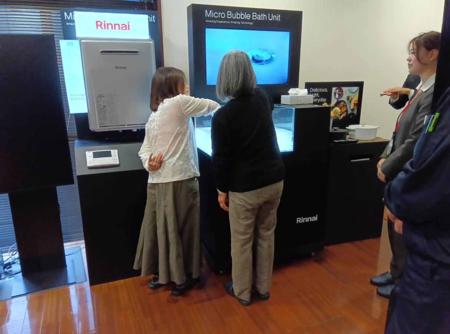 川木建設 イベント リフォーム リンナイ Rinnai ショールーム リノベーション ガス 武州ガス 乾太くん ミストサウナ パナソニック Panasonic ガスコンロ ビルトインコンロ